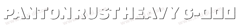 Panton Rust Heavy G字体转换